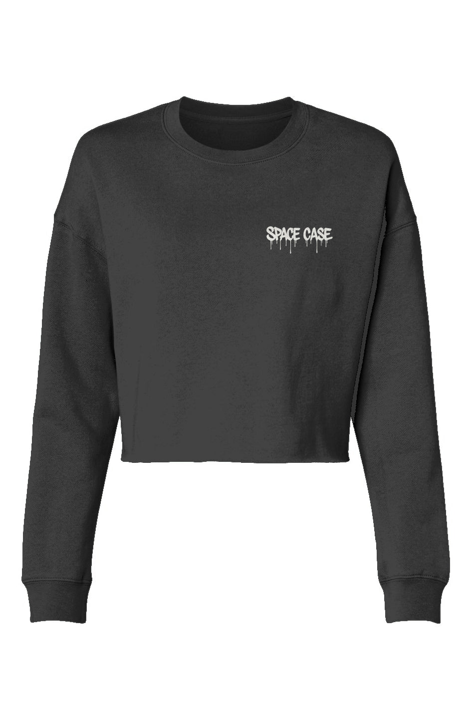 Paint Drip Crop Sweater - Bone