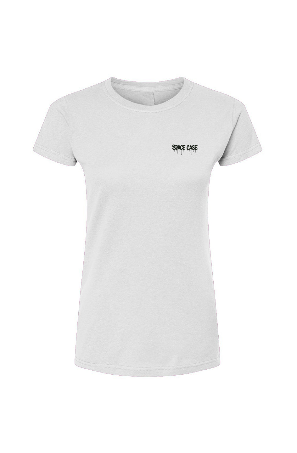 Paint Drip Embroidered Tee - Black